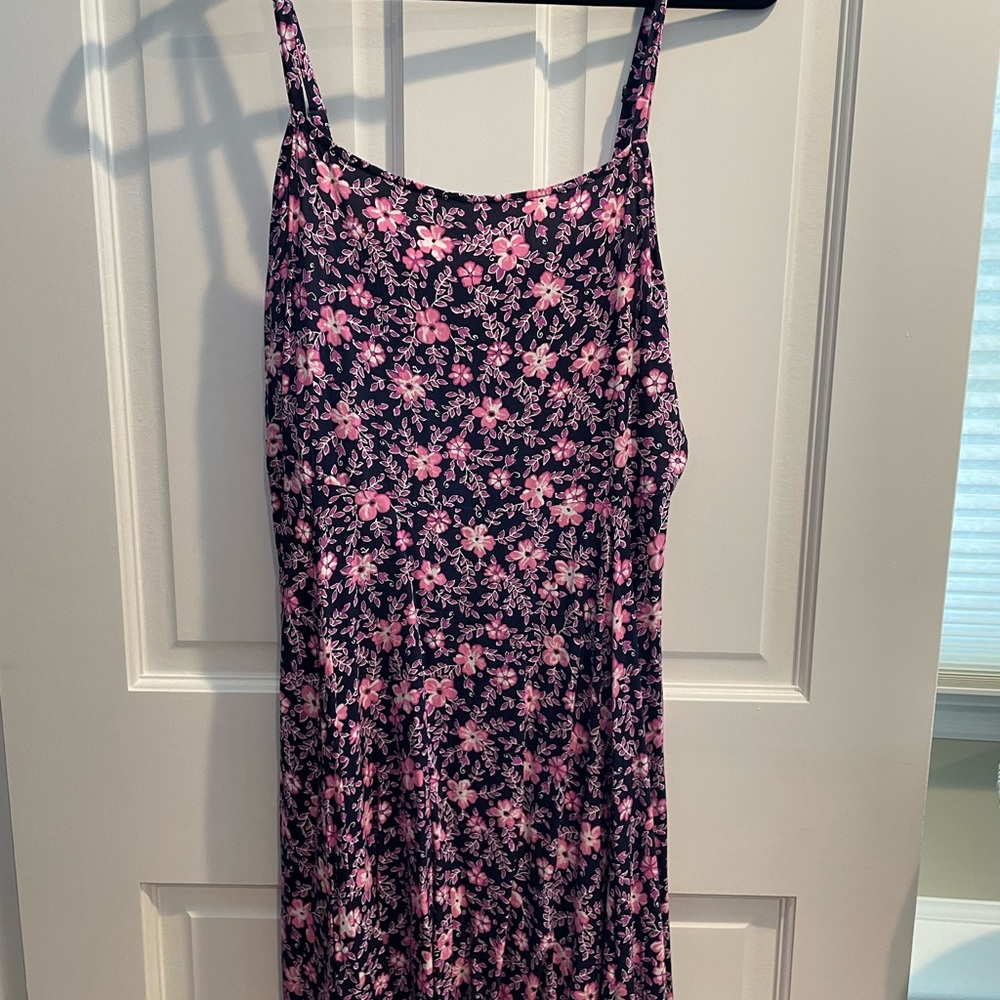 GAP sundress size PL navy/pink/plum